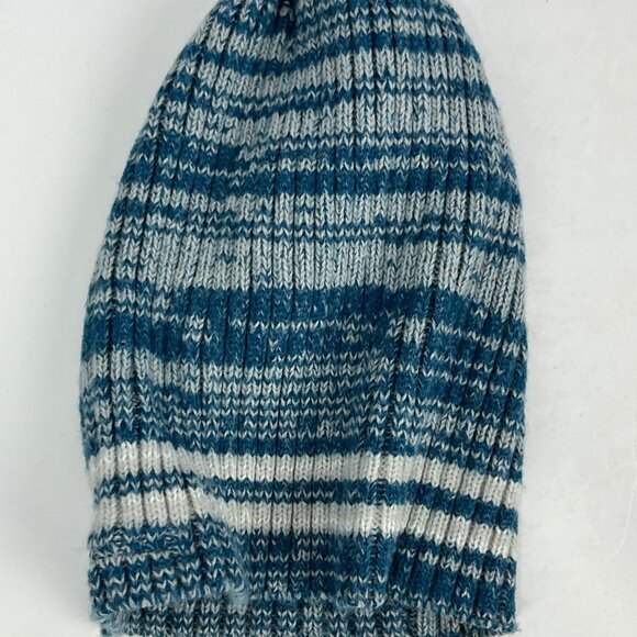 Romy & Aksel Baby Beanie Hat Size 12/24M Blue Striped Acrylic Knit Stretch - Picture 8 of 8